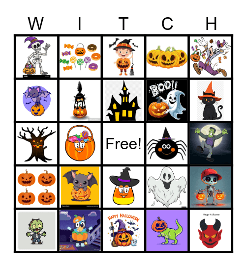 GHOST Bingo Card