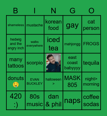 EVAN BINGO Card