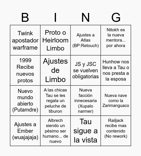 GALLARDOCON PREDICTS Bingo Card