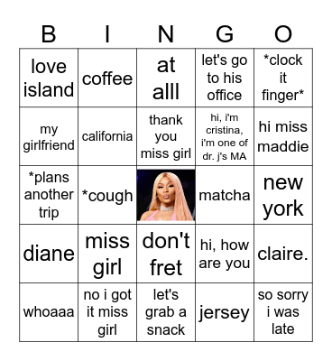 sinath and cristina :) Bingo Card