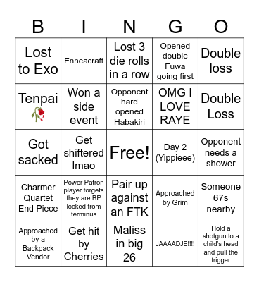 Minneapolis Bingo Sheet Bingo Card
