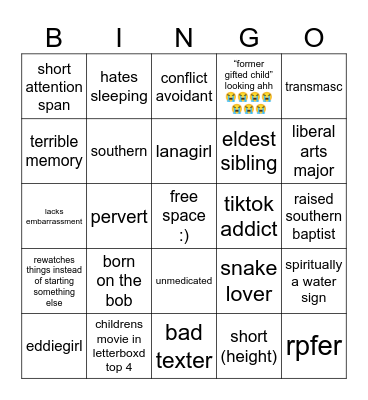 Angel Bingo Card