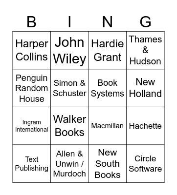Collins Conference Bingo Card