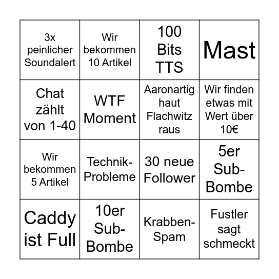 Bingo Card