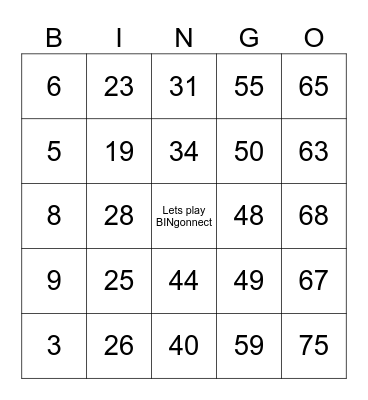 BINgonnect Day 09.07.2026 - Bingo Card