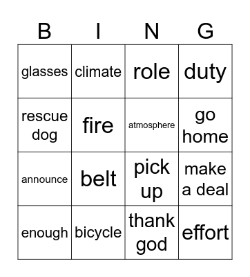 Honza Bingo July Bingo Card