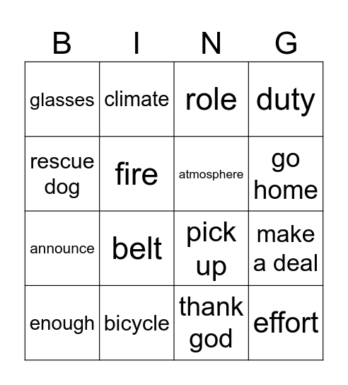 Honza Bingo July Bingo Card