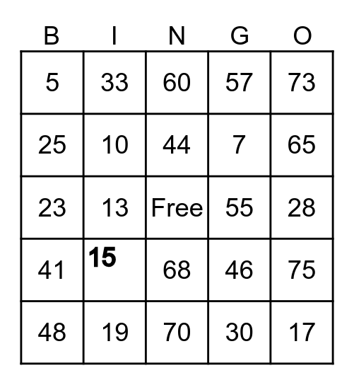 Riderjohn 0907 7526 750 Bingo Card