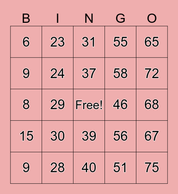 ATHENA Bingo Card