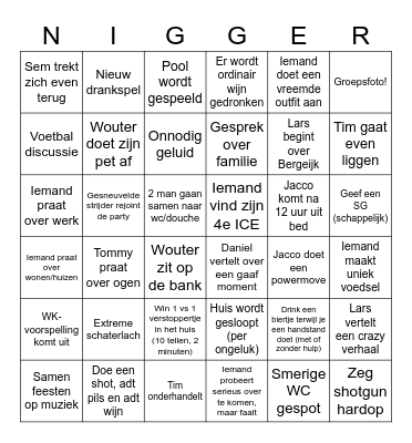 Chalet Sjaakies 2026! Bingo Card