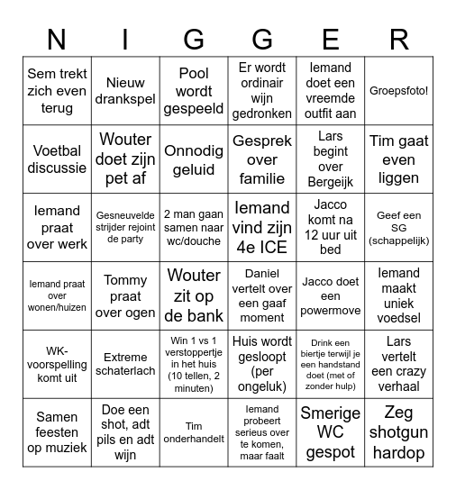 Chalet Sjaakies 2026! Bingo Card