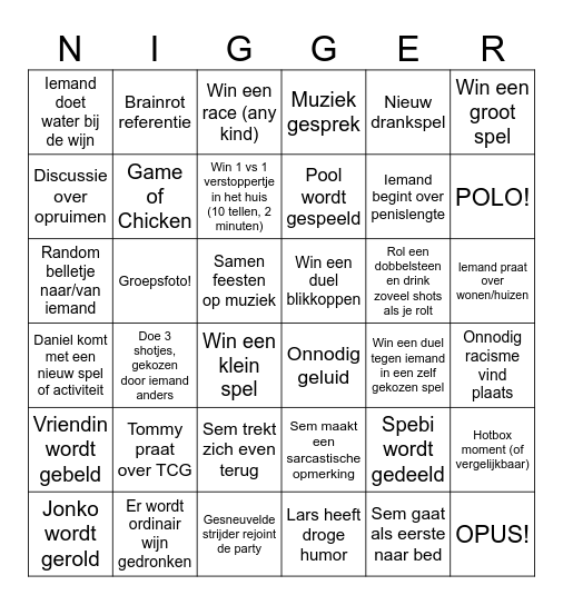Chalet Sjaakies 2026 (2) Bingo Card