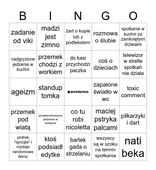 make arc great again Bingo Card