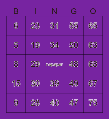 arraiá da nopaper Bingo Card