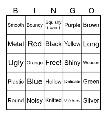 Scrap Space Bingo Card