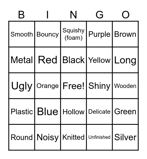 Scrap Space Bingo Card