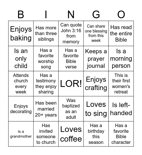 LOR Reintroduce HER Bingo Card