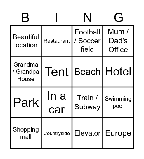 LingoAce Summer teaching spots. Bingo Card