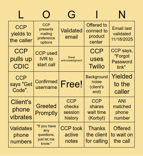 Thrivent.com Bingo Card