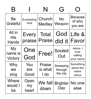 Old School Game 1- Classic Bingo Card