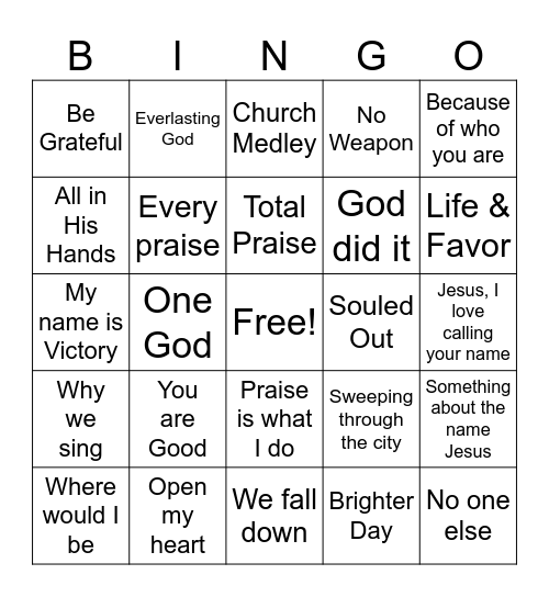 Old School Game 1- Classic Bingo Card