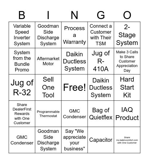 CAD Branch Bingo Card
