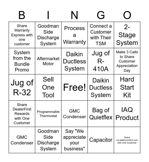 CAD Branch Bingo Card