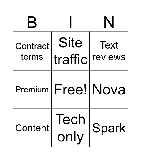 CS Deep Dive! Bingo Card