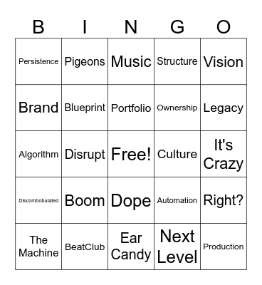 Fireside chat with Timbaland - MT&A Summit 2026 Bingo Card