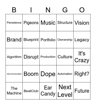 Fireside chat with Timbaland - MT&A Summit 2026 Bingo Card