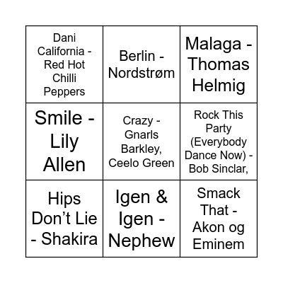 År 2006 Bingo Card