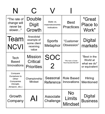 All-Company-Meeting Bingo Card