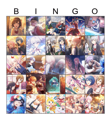 Recollection Festival Limited Gacha Bingo Card
