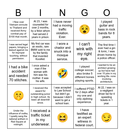 Game Night Secrets Revealed! Bingo Card