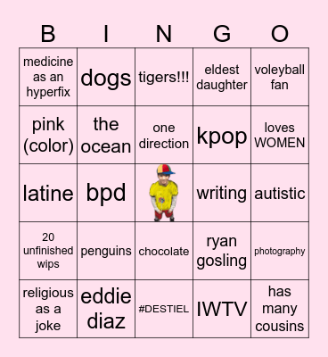 REI!!! Bingo Card