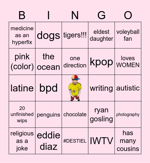 REI!!! Bingo Card