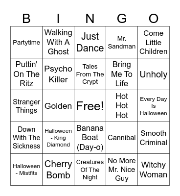 HALLOWEEN RD1 Bingo Card