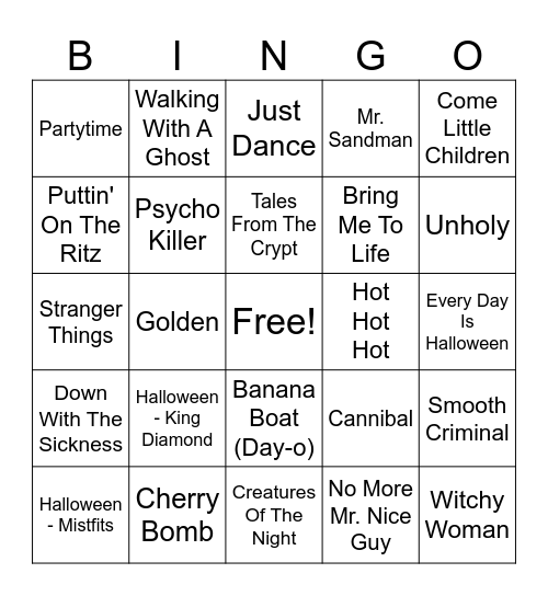 HALLOWEEN RD1 Bingo Card
