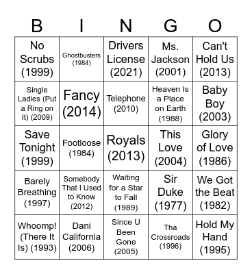 Back to School: Graduation Edition Bingo Card