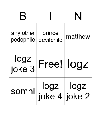 What’s Kumire Gonna Say This Time!!! Bingo Card
