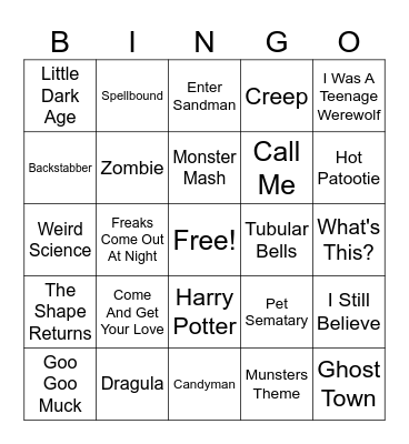 HALLOWEEN RD3 Bingo Card