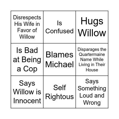 Chase Bingo Card