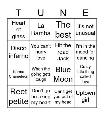 9 to 5 Bingo Card