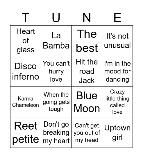9 to 5 Bingo Card