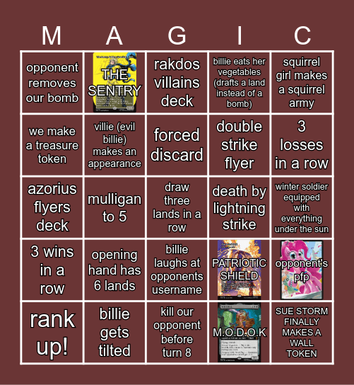 MAGIC M'THURSDAY BINGO Card