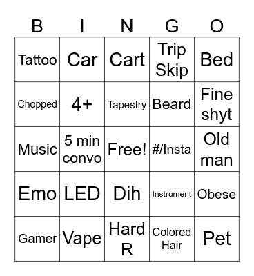 OME Bingo Card