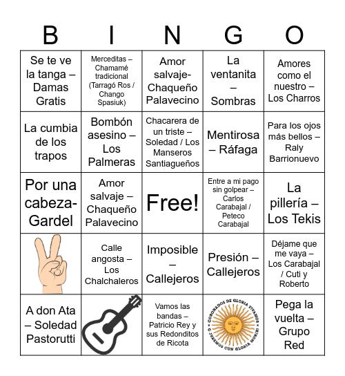 EL GLORIOSO CONVENTILLO Bingo Card