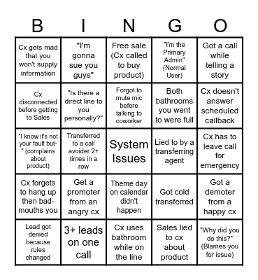 Foundever Bingo Card