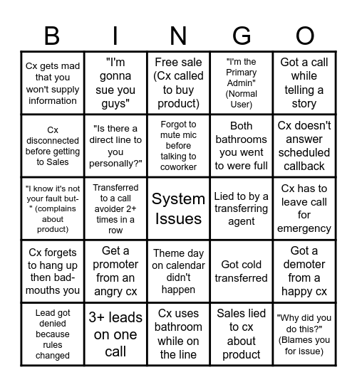 Foundever Bingo Card