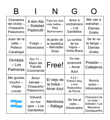 EL GLORIOSO CONVENTILLO Bingo Card